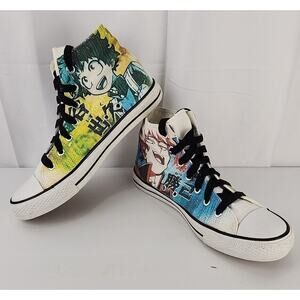 Rigess High Top Anime Canvas Shoes Women US Sz 9.5 Men 8 EU 41